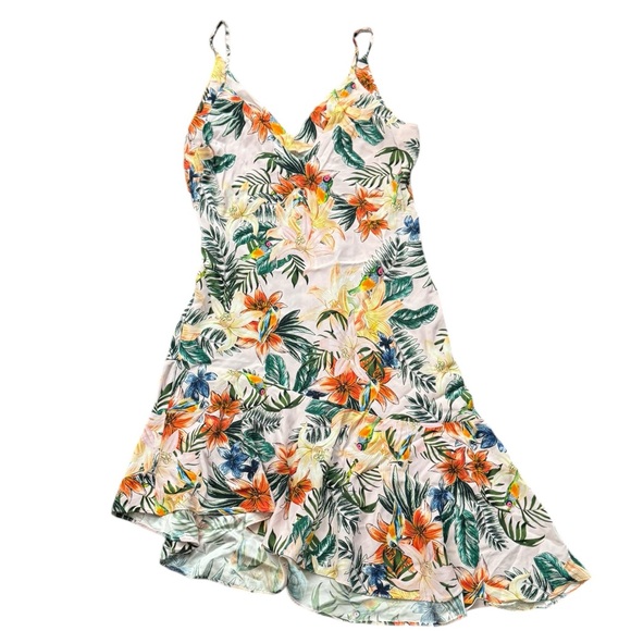 Amanda Uprichard Mini Floral Silk Cocktail Dress Large - Picture 2 of 11
